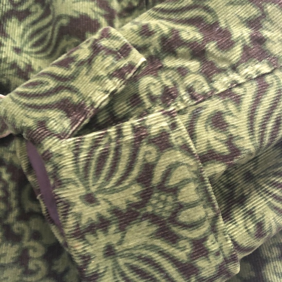 Talbots Soft Corduroy Flower Patterned Blazer - Picture 6 of 9